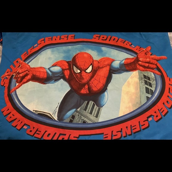 SOLD    Twin Spider Man Comforter, Top Sheet - Picture 3 of 5